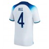 Herren Fußballbekleidung England Declan Rice #4 Heimtrikot WM 2022 Kurzarm